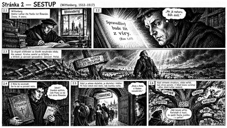 Comic, Seite 2 — Der Abstieg (Wittenberg 1512–1517)